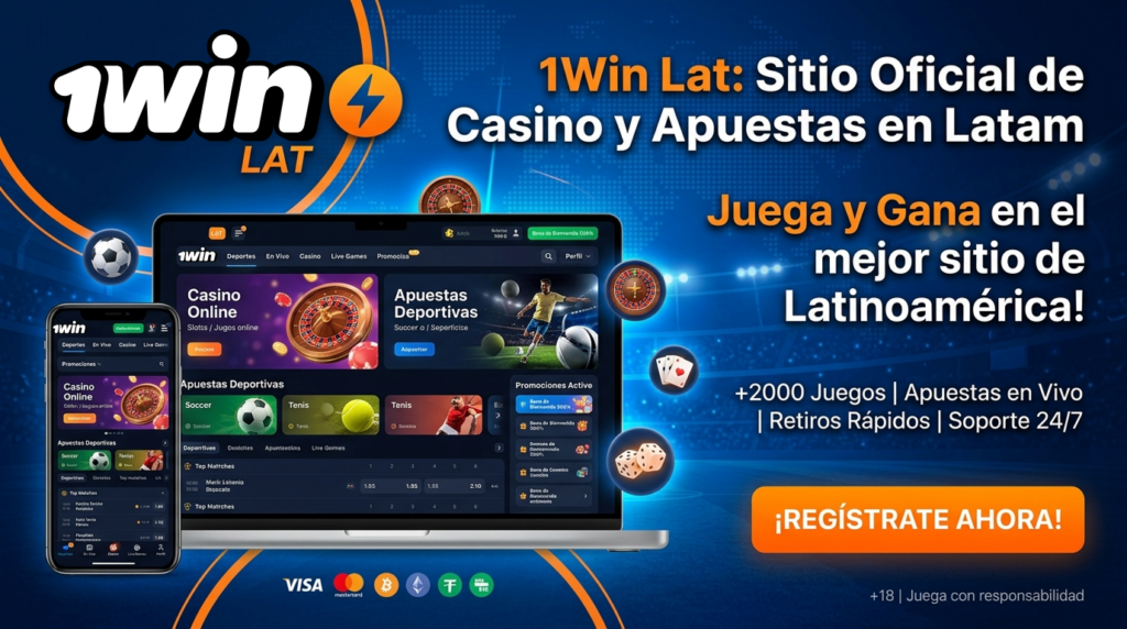 1Win es la página oficial de apuestas y casino en Latinoamérica